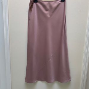 TOPSHOP Matte Satin Bias Cut Skirt